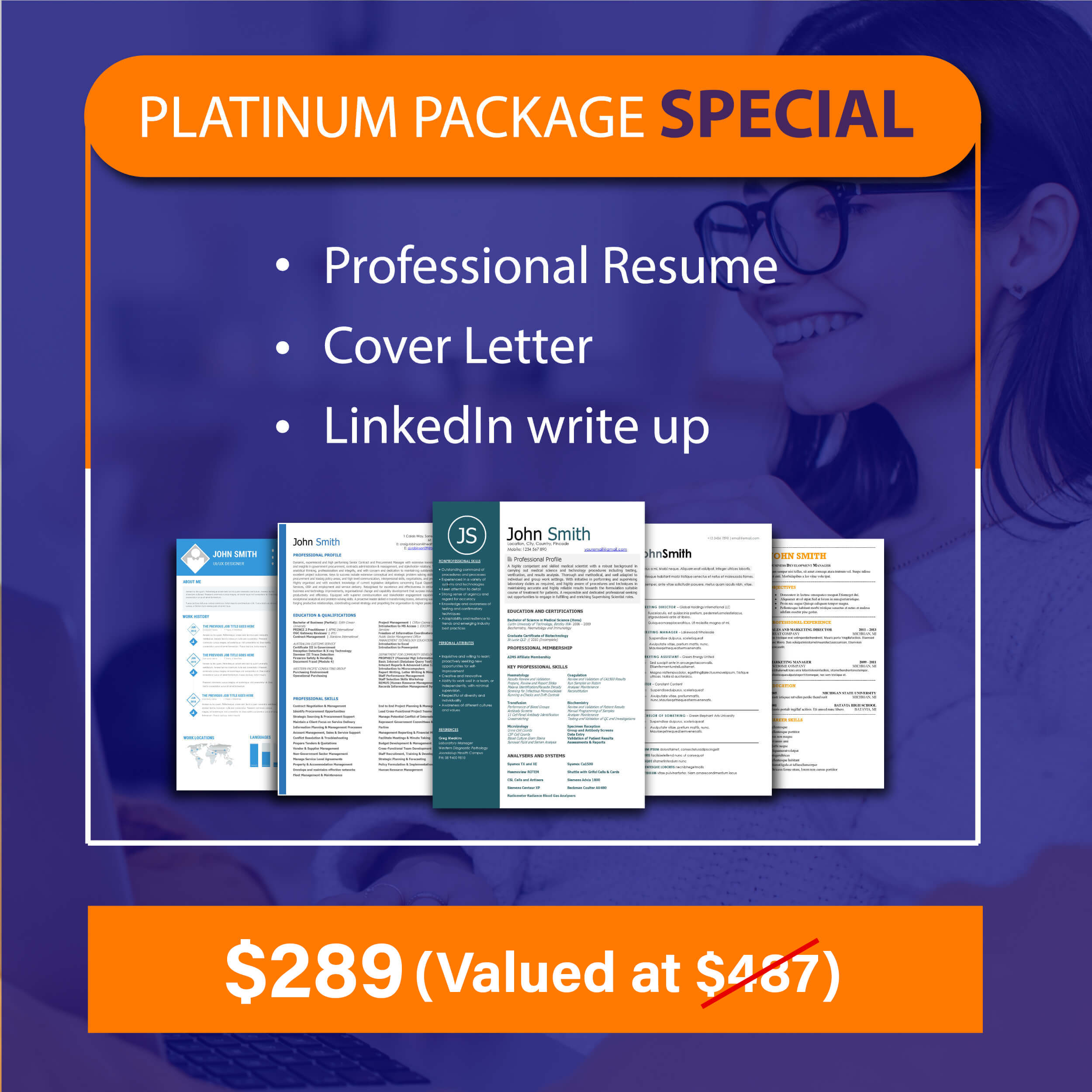 Platinum Offer for Perth Resume and Cover Letter writing